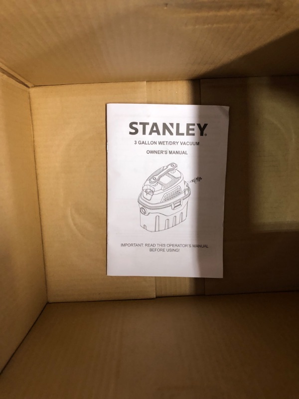 Photo 4 of [USED] Stanley SL18910P-3 Wet/Dry, 3 Gallon,  Portable Car Vacuum