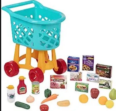 Photo 1 of Battat Deluxe Toy Shopping Cart 