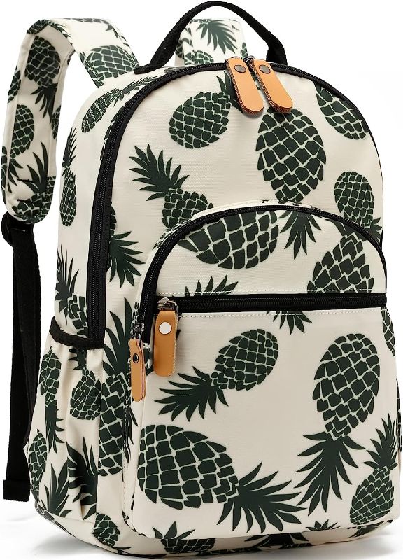 Photo 1 of Leaper Pineapple Print Backpack + Mesh Tote