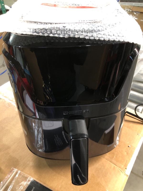 Photo 2 of **USED**   CHEFMAN Air Fryer 4.5 Qt, Healthy Cooking, User Friendly, Nonstick Stainless Steel, Digital Touch Screen 