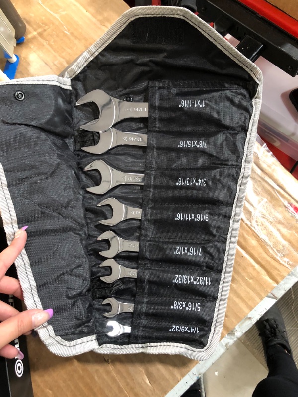 Photo 3 of *NEW* DURATECH Super-Thin Open End Wrench Set