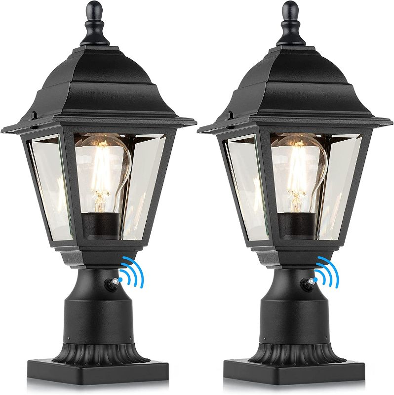 Photo 1 of *NEW* FOLKSMATE Dusk to Dawn Outdoor Post Lights, 2-Pack