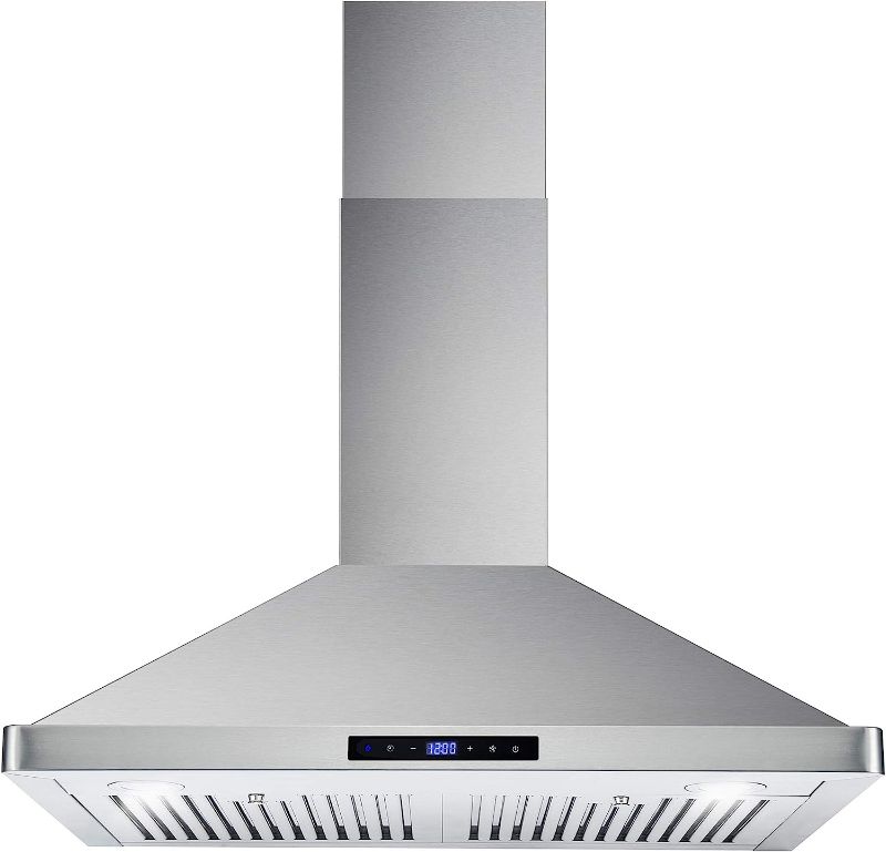 Photo 1 of Cosmo 63175 30 in. Wall Mount Range Hood with Efficient Airflow, Ducted, 3-Speed Fan, Permanent Filters, LED Lights