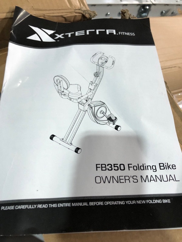 Photo 2 of **PARTS ONLY**
XTERRA Fitness Folding Exercise Bike FB350