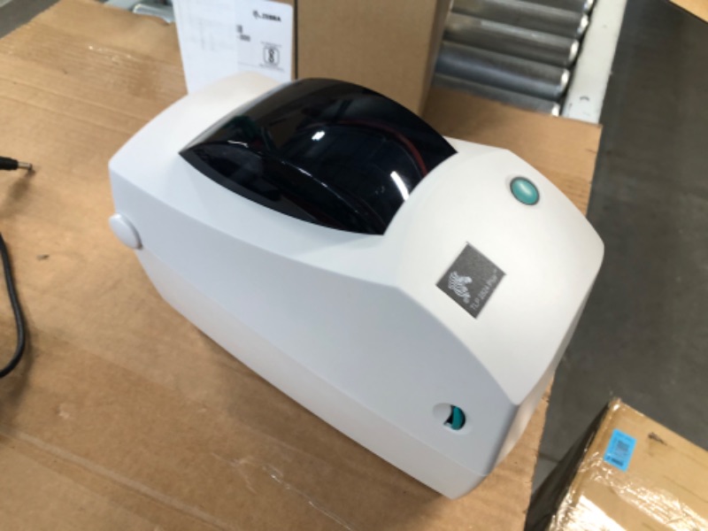 Photo 2 of ZEBRA TLP2824 Plus Thermal Transfer Desktop Monochrome Printer Print Width of 2 in Serial and USB Port Connectivity 282P-101110-000