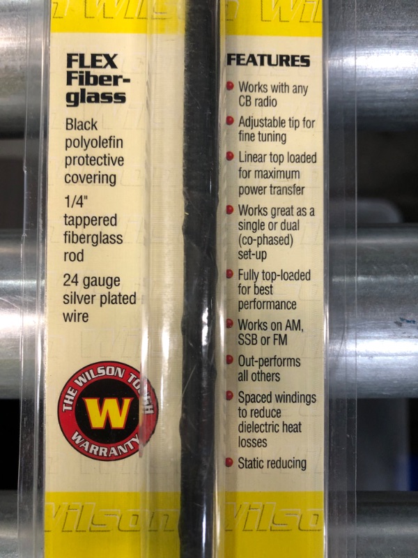 Photo 2 of Wilson 305-4FD Silver Load Series 4 Foot CB Antenna Flex Whip