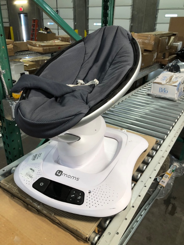 Photo 2 of 4moms mamaRoo 4 Baby Swing, Bluetooth Baby Rocker with 5 Unique Motions, Cool Mesh Fabric
