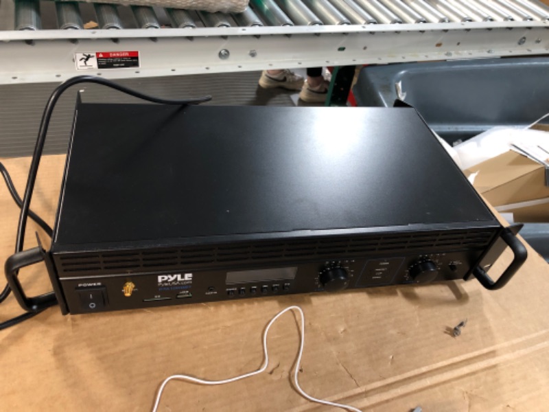 Photo 5 of 2-Channel Bluetooth Power Amplifier - 2000W Bridgeable Rack Mount Pro Audio Sound Wireless Home Stereo Receiver w/TRS XLR Input, LCD, Bridge Mode, Cooling Fan - Entertainment Speaker System - Pyle