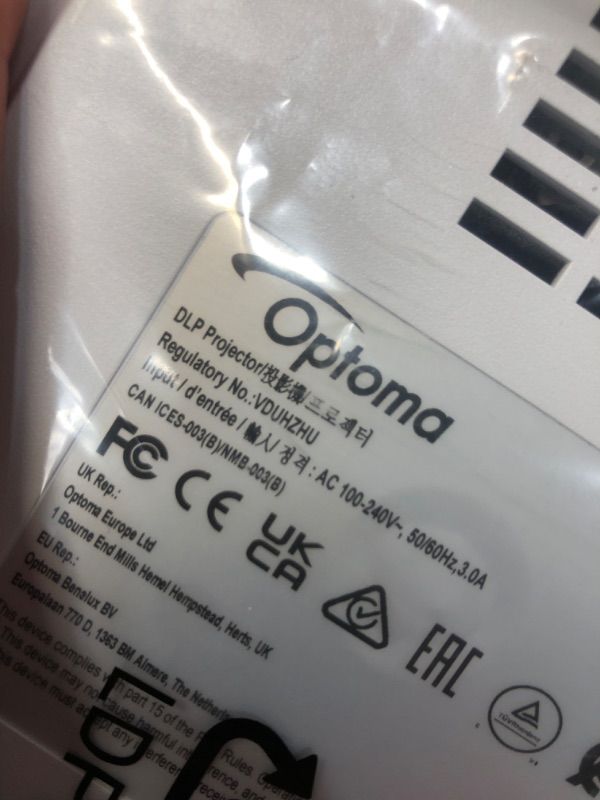Photo 3 of Optoma UHZ45 4K UHD Laser Home Theater and Gaming Projector | 3,800 Lumens for Lights-On Viewing | 240Hz Refresh Rate and Ultra-Low 4ms Response Time
