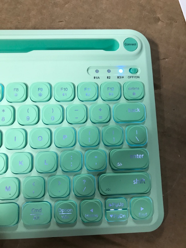 Photo 3 of Jelly Comb - Doukible Backlit Bluetooth Keyboard with RGB Mouse - Green