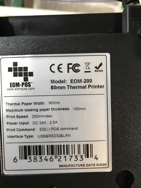 Photo 2 of NRS POS Thermal Receipt Printer