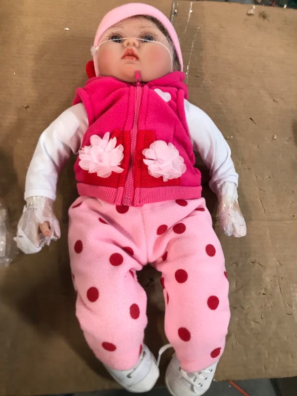 Photo 1 of CHAREX Reborn Baby Dolls - 22 inches Realistic Newborn Soft Vinyl Baby Dolls Toy for Kids Age 3+