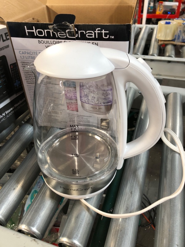 Photo 2 of 7-Cup White Corded Electric Kettle with Rapid Boil 7.56"L x 9.29"W x 10.24"H
