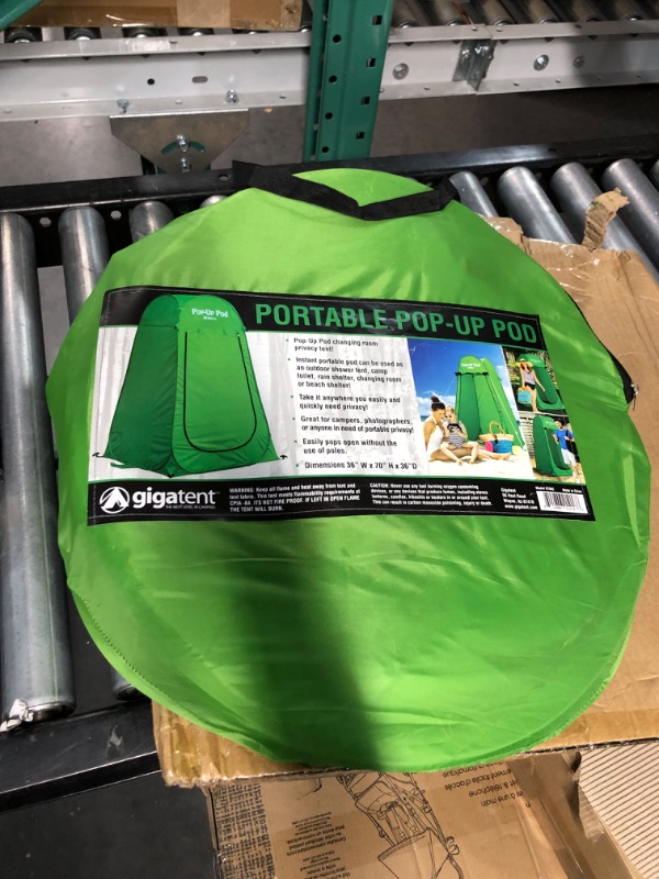 Photo 2 of **USED/ SLIGHT DAMAGES/SEE NOTES** GigaTent Pop Up Pod Changing Room Privacy Tent – Lightweight & Sturdy, Easy Set Up, Foldable - with Carry Bag