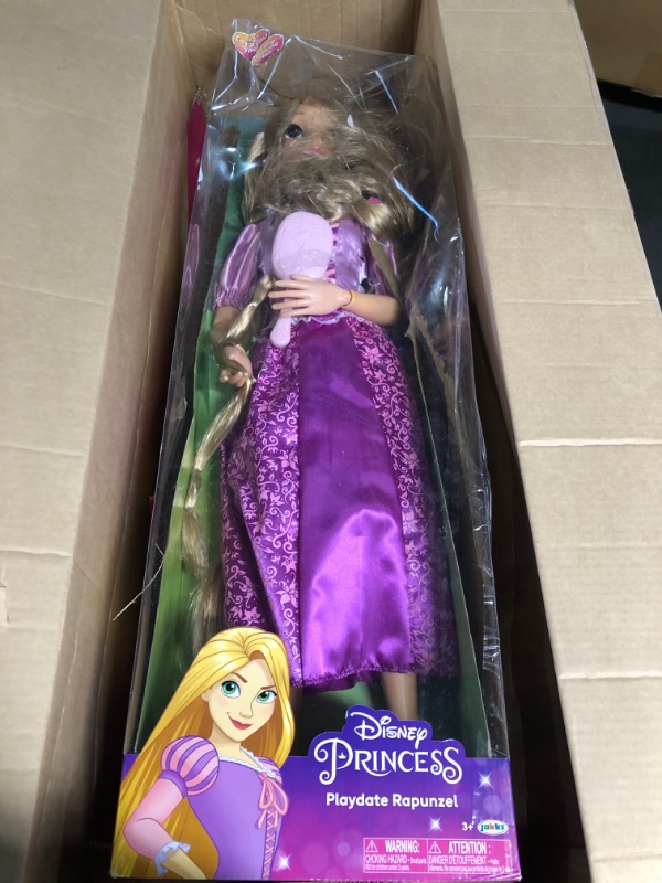 Photo 2 of Disney Princess Rapunzel 32" Playdate, My Size Articulated Doll, Comes with Brush to Comb Her Long Golden Locks