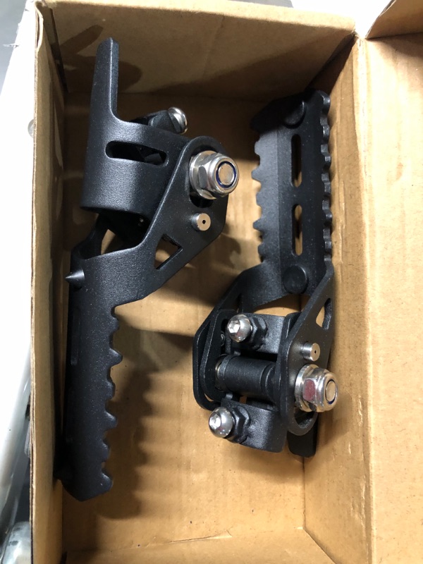 Photo 2 of 25mm 1" Motorcycle Highway Footpegs Pegs for BMW R1200GS LC for Triumph Tiger Explorer 25mm 1" Engine Guard Crash Bars Mount (Black)