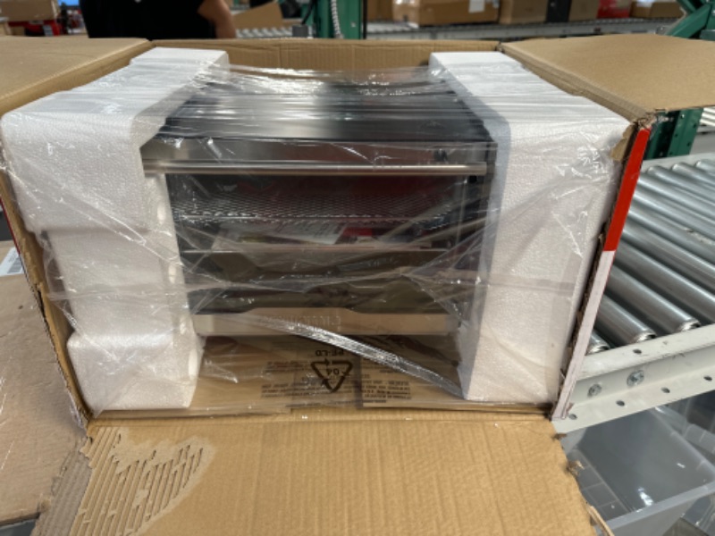 Photo 1 of Gourmia GTF7350 6-in-1 Multi-function, Stainless Steel Air Fryer Oven - 6 Cooking Functions - Fry Basket, Oven Rack, Baking Pan & Crumb Tray, Included + Recipe Book