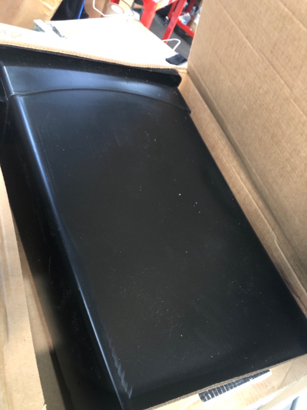 Photo 1 of AmazonCommercial 23 Gallon Commercial Slim Trash Can, Black