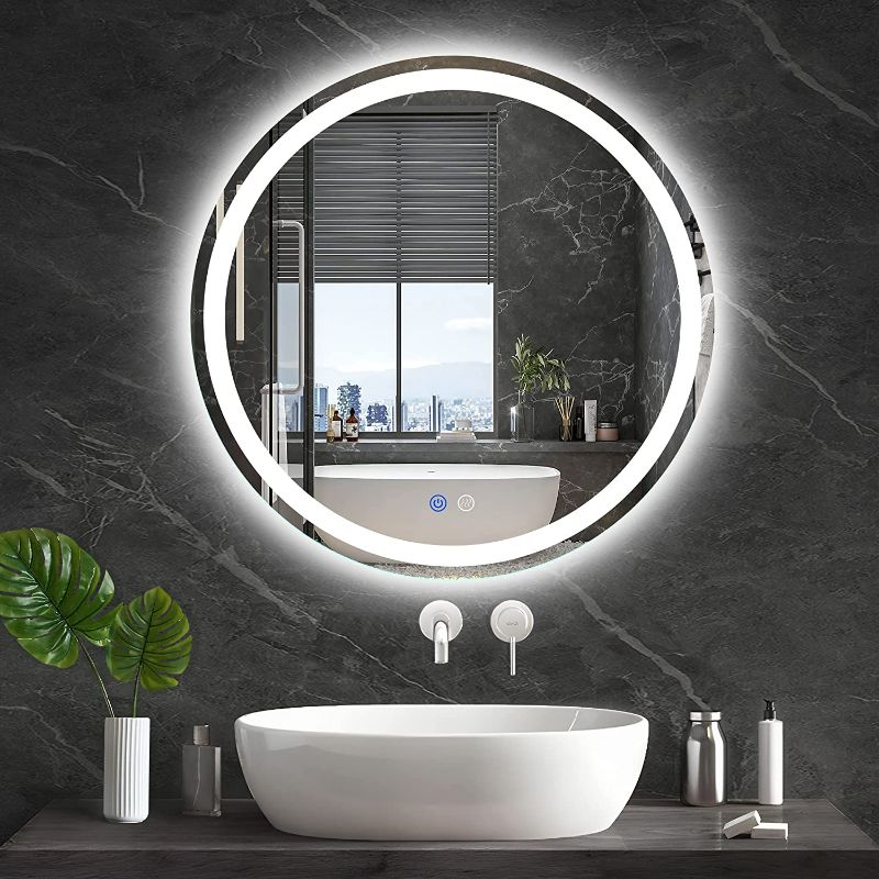 Photo 4 of  Round Lighted Mirror, 25 inch 