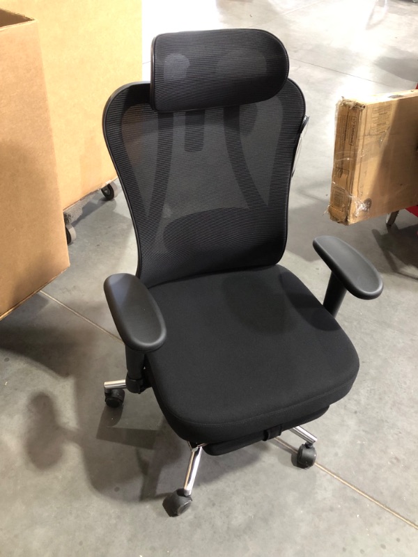 Photo 2 of *USED/NO PACKAGING.SEE NOTES*** **Hbada E1C Ergonomic Office Chair, Rotating Up/Down Lumbar Support, Large Angle Tilt Back, 