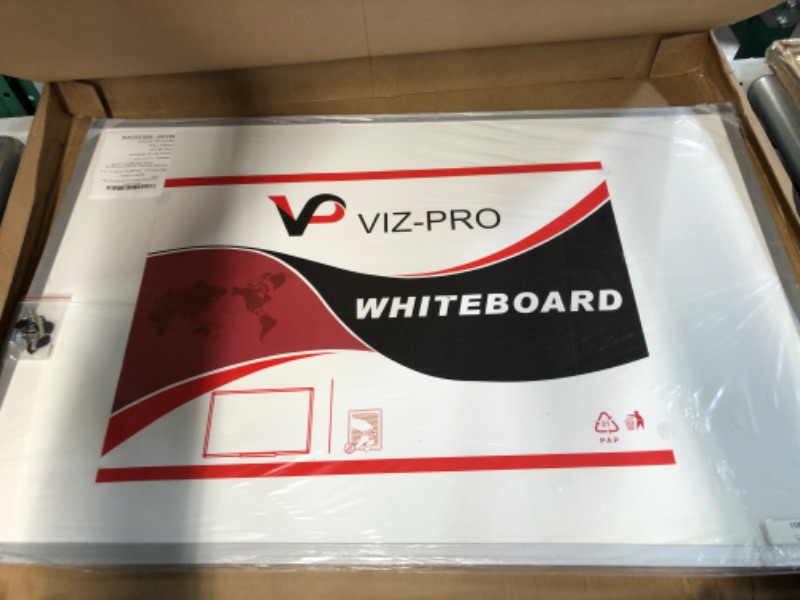 Photo 2 of VIZ-PRO Dry Erase Board/Whiteboard, 36 X 24 Inches