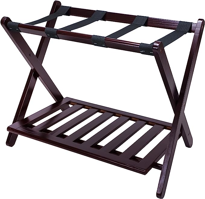 Photo 1 of [DAMAGE] Casual Home 102-24 Extra Wide Luggage Rack, Espresso