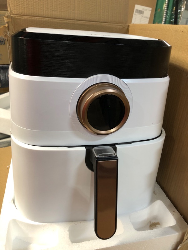 Photo 2 of **** Doe not power on *** parts only**** Air Fryer, Airfryer Oven Large Air Fryer 1700W 8-in-1 with Touch Screen Air Fryers Detachable Dishwasher Safe Nonstick Basket Freidora de Aire 36 Recipes BPA & PFOA Free 5.8 QT White Air Fryer