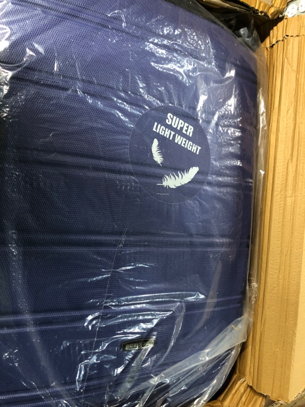 Photo 2 of **USED** ZIPPER IS COMIMNG UNSEWED**SEE PICTURES**Rockland Melbourne Hardside Expandable Spinner Wheel Luggage,Blue