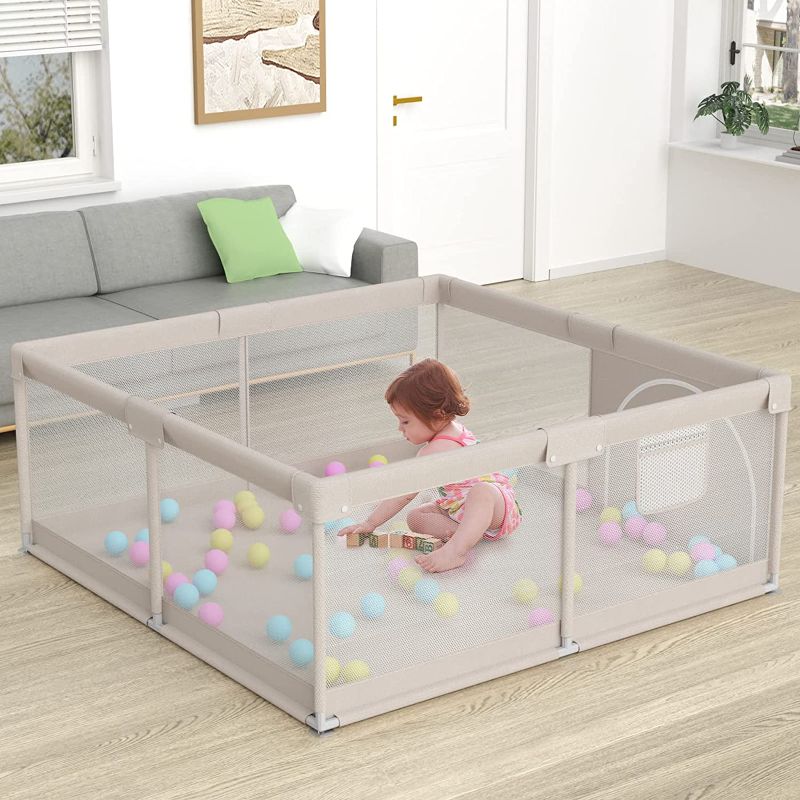 Photo 1 of *BRAND NEW* UANLAUO Baby Playpen,  Playpen for Babies and Toddlers, Large Baby Playpen (Gray)