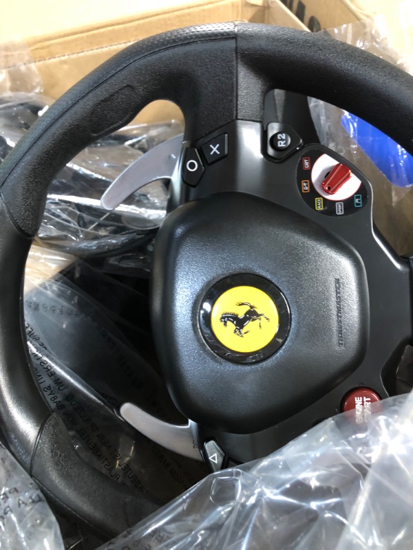 Photo 3 of **PARTS ONLY*** Thrustmaster T80 Ferrari 488 GTB Edition Racing Wheel PS4