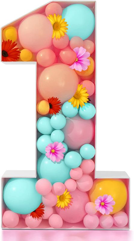 Photo 1 of *BRAND NEW* 3ft Mosaic Numbers for Balloons Frame Light Up Large Cardboard Numbers Marquee Numbers 