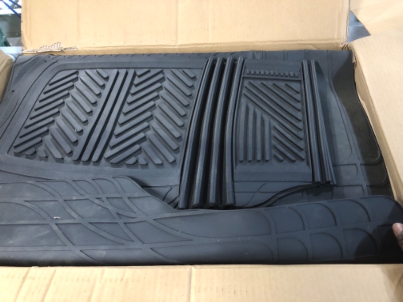 Photo 2 of Motor Trend FlexTough Performance All Weather Rubber Car Floor Mats