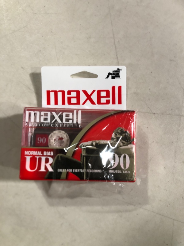 Photo 2 of Maxell 108527 Optimally Designed Flat Packs with Low Noise Surface 90 Min Recording Time Per Cassette, One Color, One Size