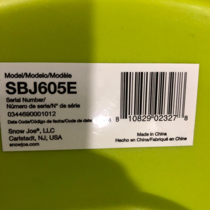 Photo 3 of Sun Joe SBJ605E 14-Amp (up to 250 MPH) 3-In-1 Electric Blower/Vacuum/Mulcher, Green 13 inch Leaf Blower/Vac w/ Metal Impeller Green Up to 250MPH