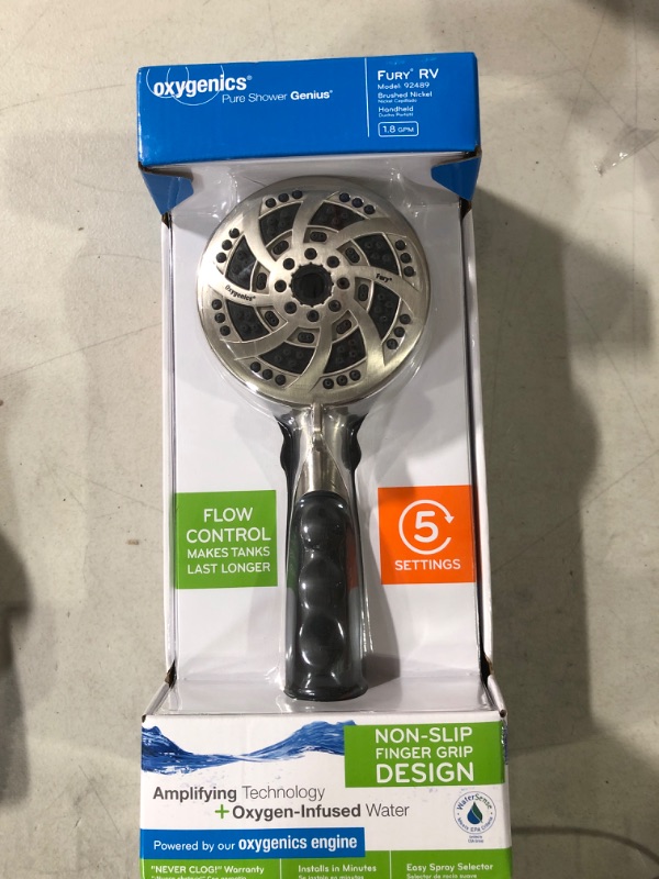 Photo 2 of Oxygenics 92489 Fury RV Handheld Shower - Brushed Nickel 1