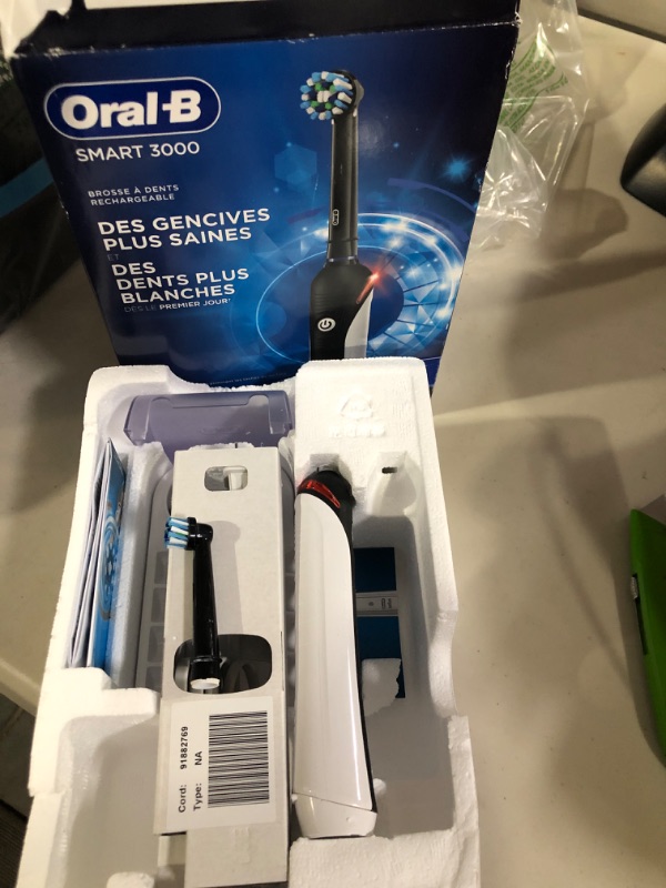 Photo 3 of Oral-B Pro 3000 Smartseries Electric Toothbrush with Bluetooth Connectivity