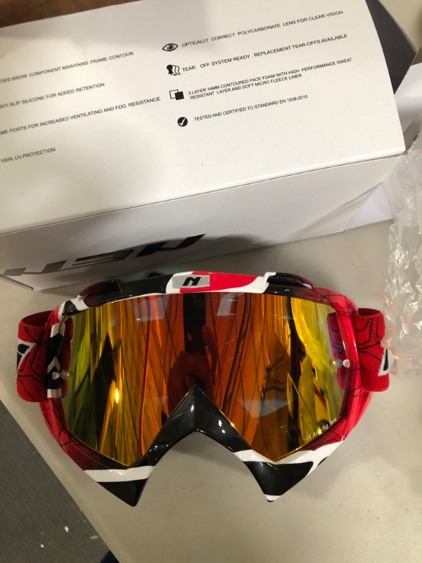 Photo 2 of 
FXR Racing Maverick Orange Mens Motocross Goggles