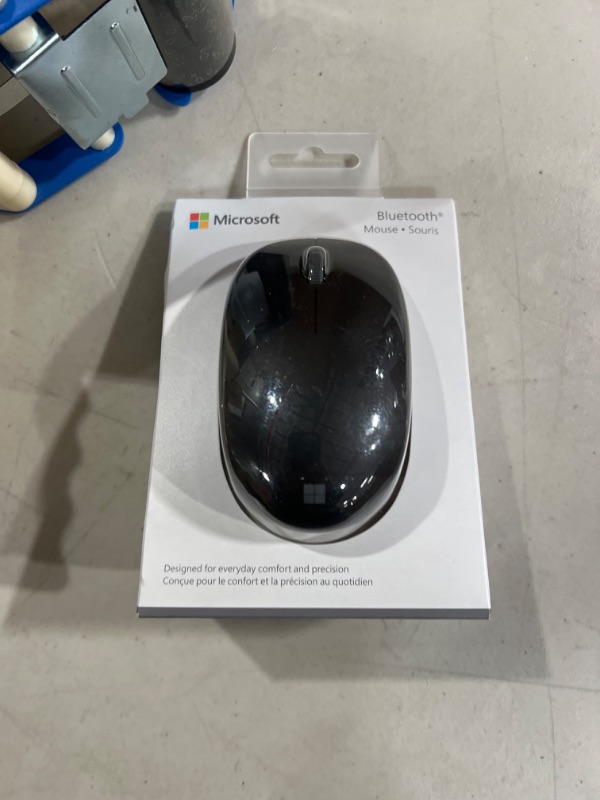 Photo 2 of Microsoft Bluetooth Mouse - Black. Comfortable design, Right/Left Hand Use, 4-Way Scroll Wheel, Wireless Bluetooth Mouse for PC/Laptop/Desktop, works with for Mac/Windows Computers