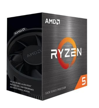 Photo 1 of AMD Ryzen 5 5600 - Ryzen 5 5000 Series Vermeer (Zen 3) 6-Core 3.5 GHz Socket AM4 65W None Desktop Processor - 100-100000927BOX