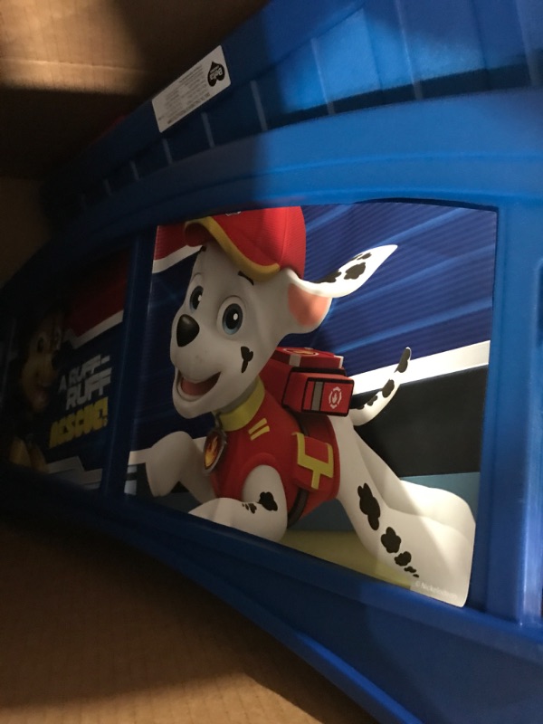 Photo 2 of Delta Children Plastic Toddler Bed, Nick Jr. PAW Patrol