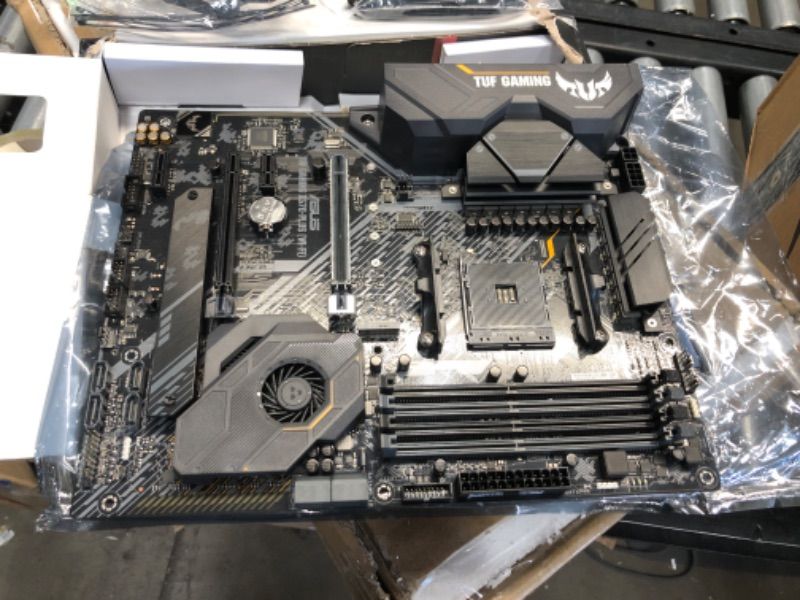 Photo 2 of ASUS AM4 TUF Gaming X570-Plus (Wi-Fi) AM4 Zen 3 Ryzen 5000 & 3rd Gen Ryzen ATX Motherboard with PCIe 4.0, Dual M.2, 12+2 with Dr. MOS Power Stage