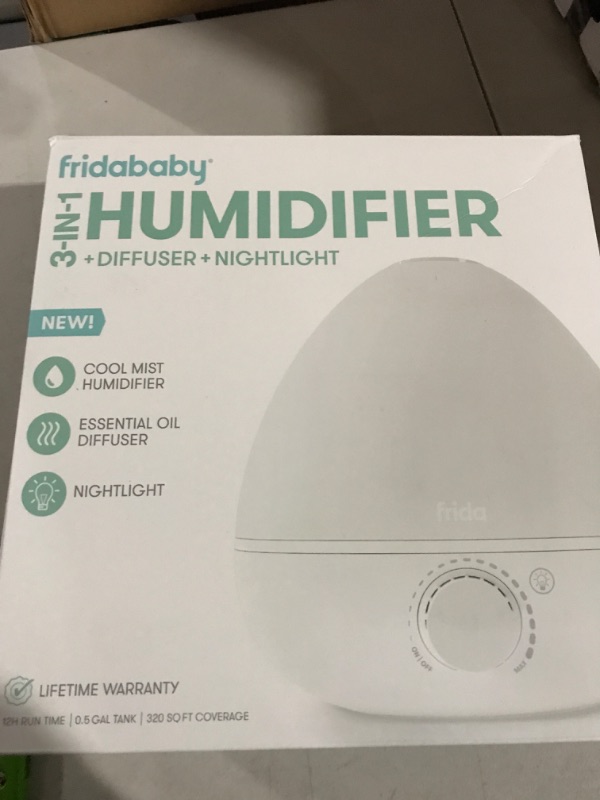 Photo 2 of Frida Baby 3-in-1 Humidifier with Diffuser and Nightlight, White