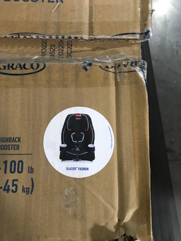 Photo 1 of Graco Atlas 65 2 in 1 Harness Booster Seat | Harness Booster and High Back Booster in One, Glacier , 19x22x25 Inch 