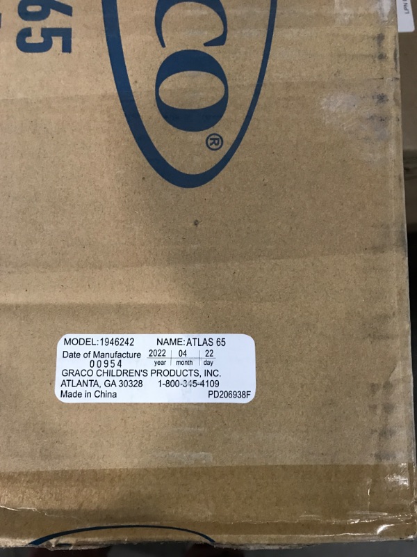 Photo 1 of Graco Atlas 65 2 in 1 Harness Booster Seat | Harness Booster and High Back Booster in One, Glacier , 19x22x25 Inch 