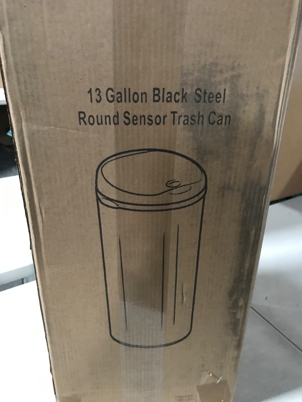 Photo 1 of **SEE NOTES**
iTouchless 13 Gallon Automatic Trash Can with Odor Control System – black