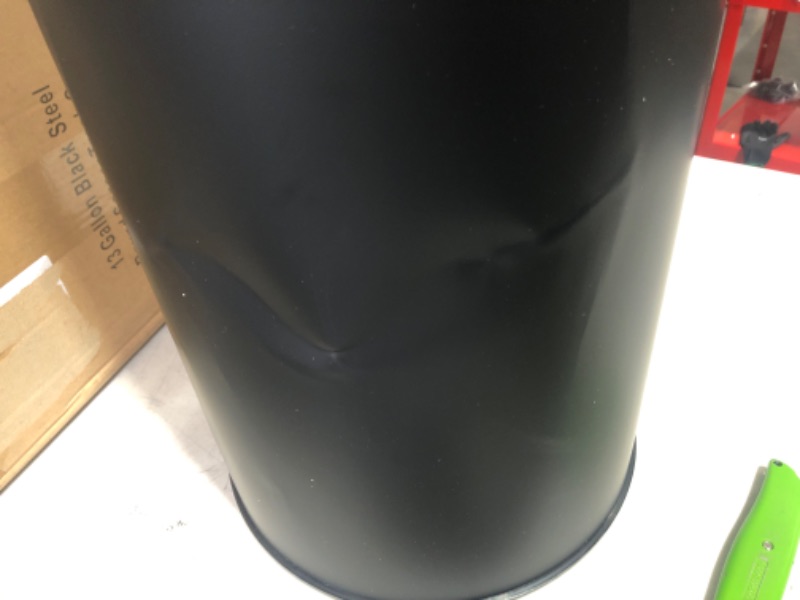 Photo 1 of **SEE NOTES**
iTouchless 13 Gallon Automatic Trash Can with Odor Control System – black