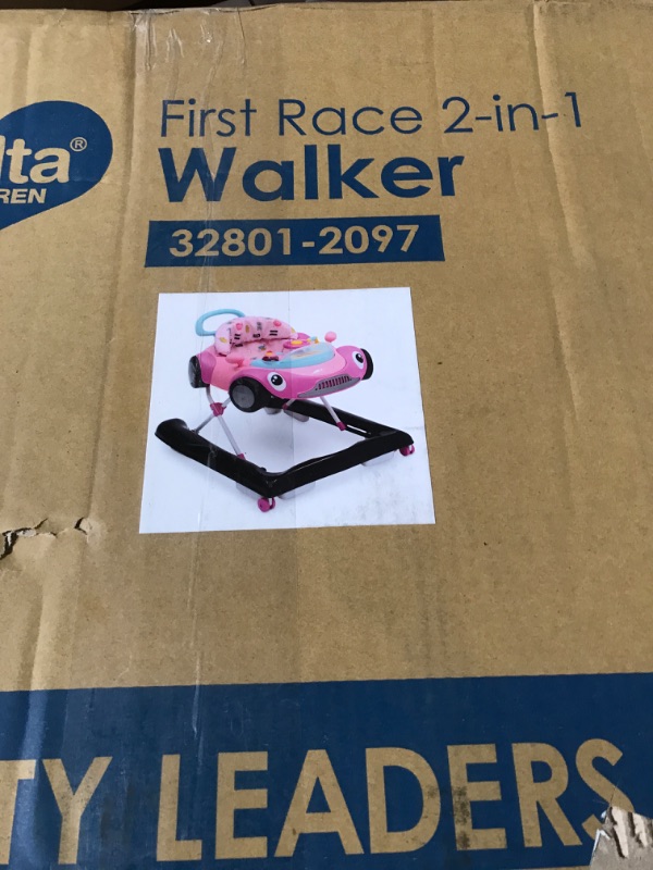 Photo 2 of Delta Children First Race 2-in-1 Walker, Pink