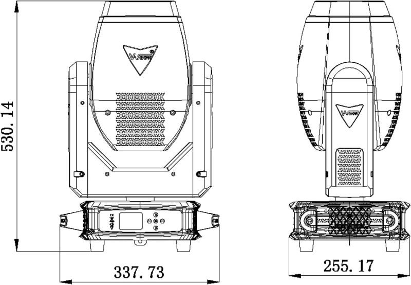 Photo 2 of V-Show S716 Goku LED 200W 3in1 Beam Spot Wash Moving Head Light