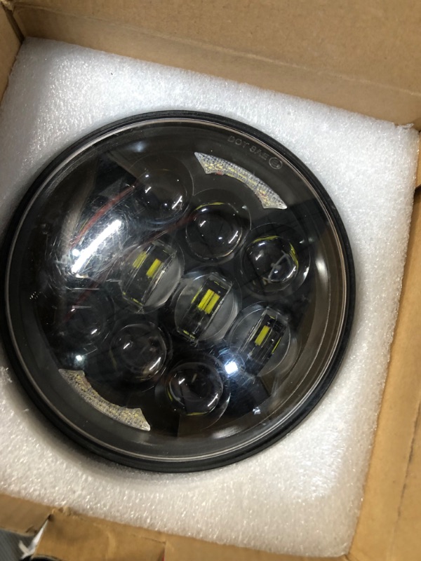 Photo 1 of 80W 5-3/4" 5.75" Round LED Projection Headlight- Black