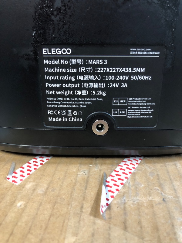 Photo 3 of ELEGOO Resin 3D Printer, Mars 3 MSLA 3D Printer with 6.66 inches Ultra 4K Monochrome LCD and Ultra-high Printing Accuracy, Print Size 143×89×175mm/5.62×3.5×6.8in